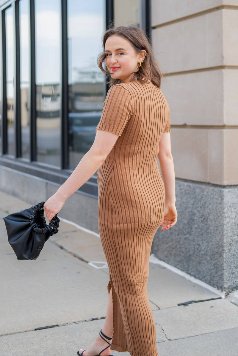 taupe maxi dress Coco Rosine
